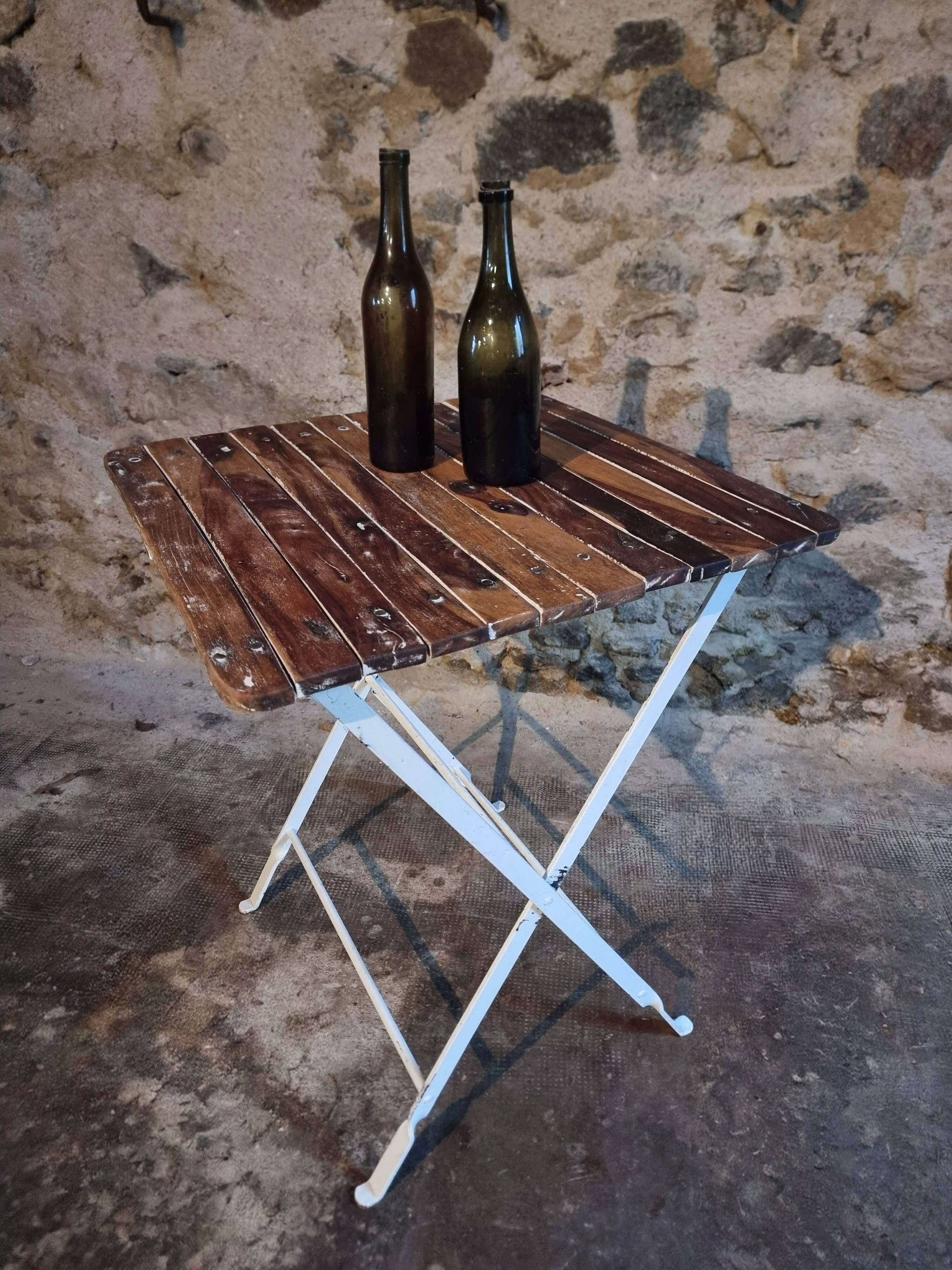 Vintage folding bistro table – 1950s