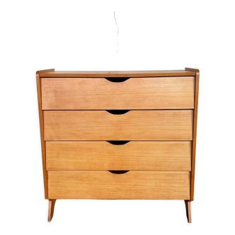 Modernist shoe cabinet 1960 in vintage ash