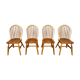 Série de 4 chaises en pin 1970