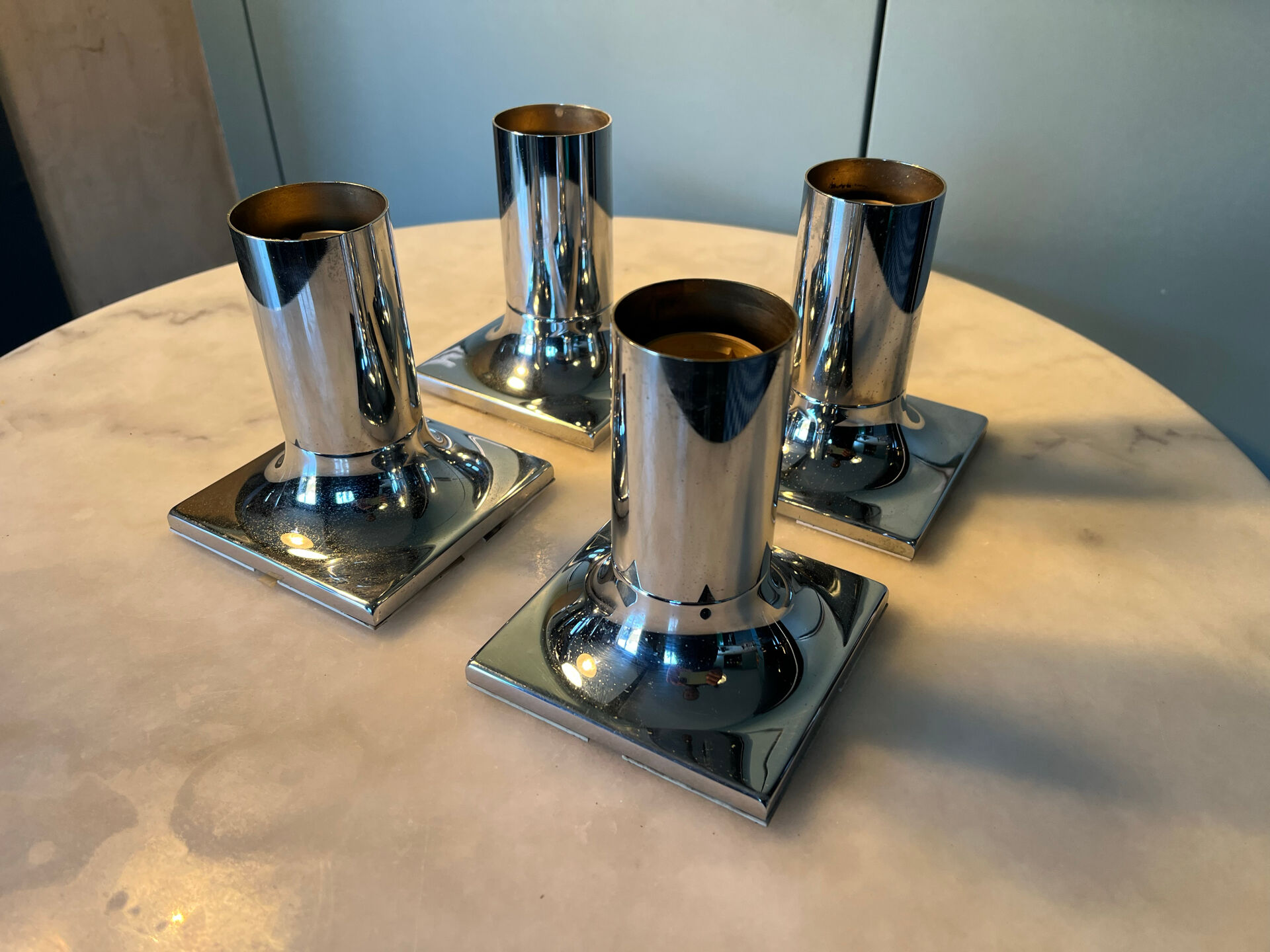 Set of 4 Rolf Krüger ceiling lights.