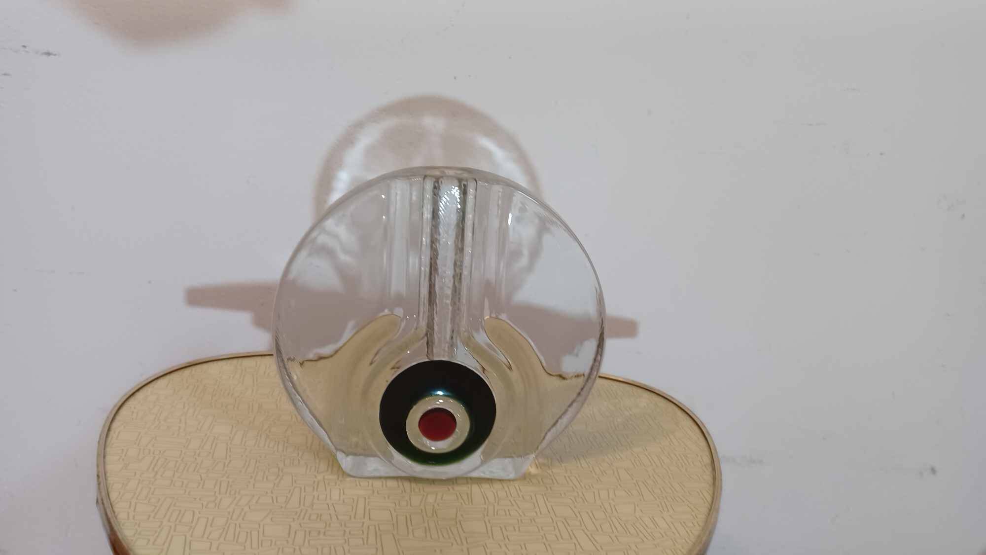 2 vases en verre Pop Art de Walther, années 1970