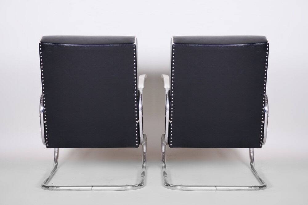 Set of Art Deco Armchairs attributed to Mücke Melder, 1930s