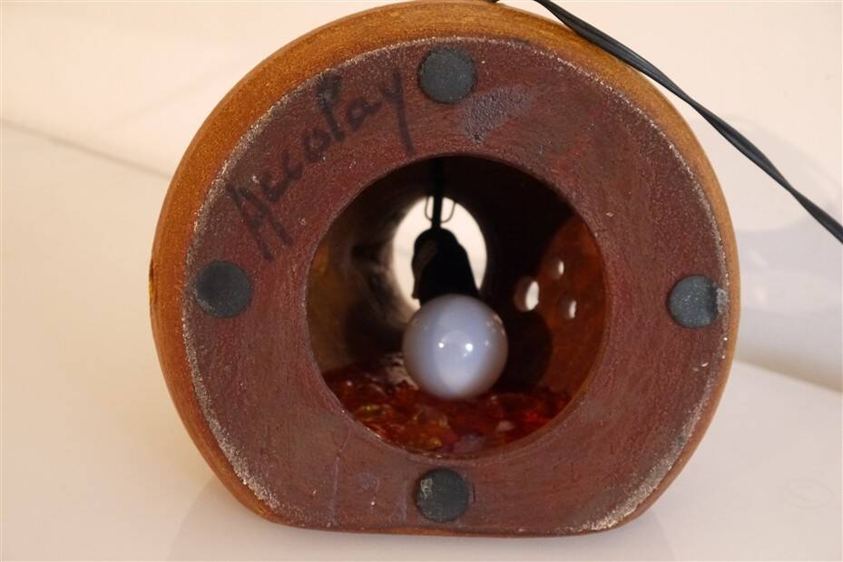Lampe en cderamique des potiers d'Accolay