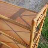 Vintage rattan shelf