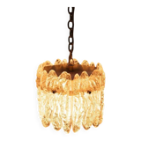 Orrefors Vintage Glass Suspension, Space Age lamp by Fagerlund