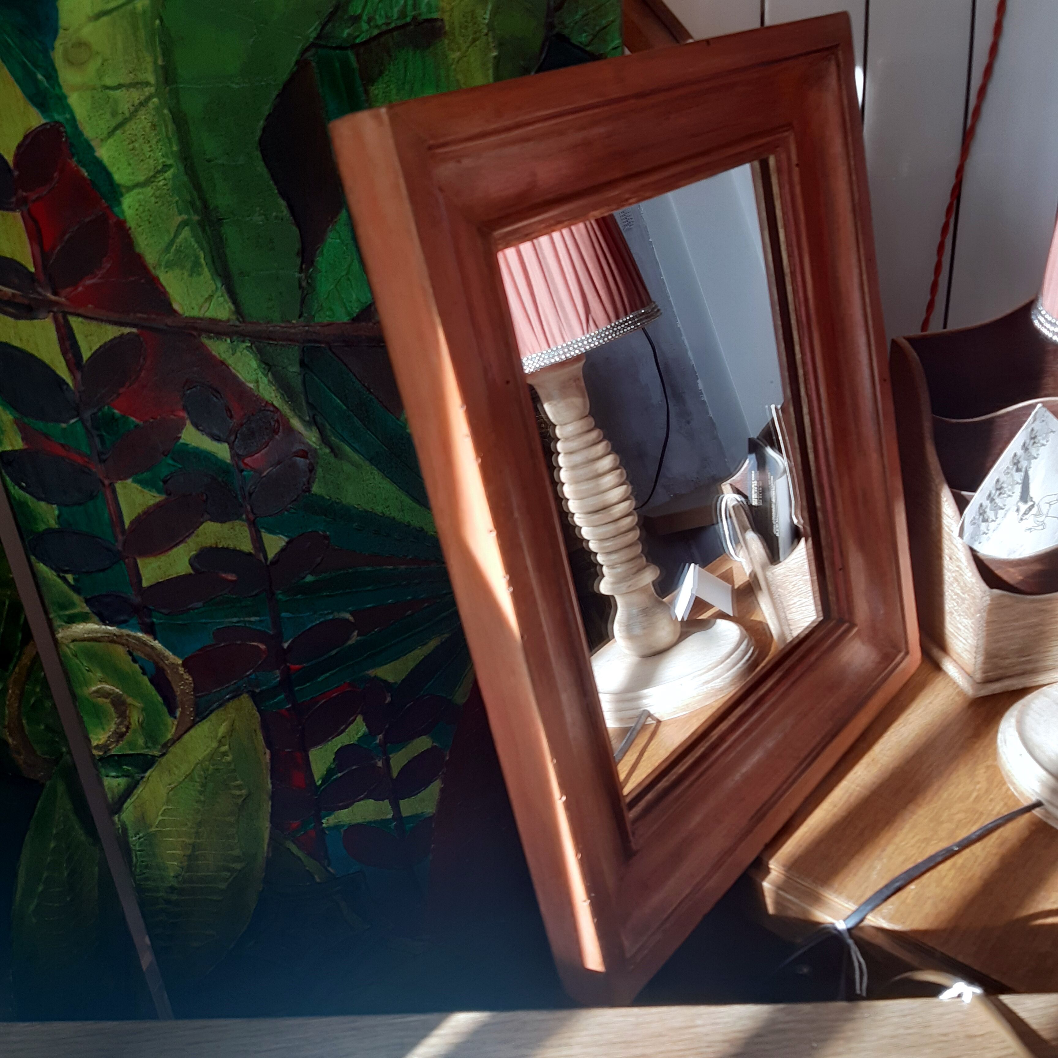 Wood mirror