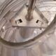 Set of 2 smoked glass ball suspensions by Doria Leuchten, Germany, 1970s.