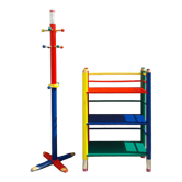 Bookcase and coat rack pencils Pierre Sala 80s