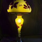 large glass paste lamp signed Gallé Tip art nouveau