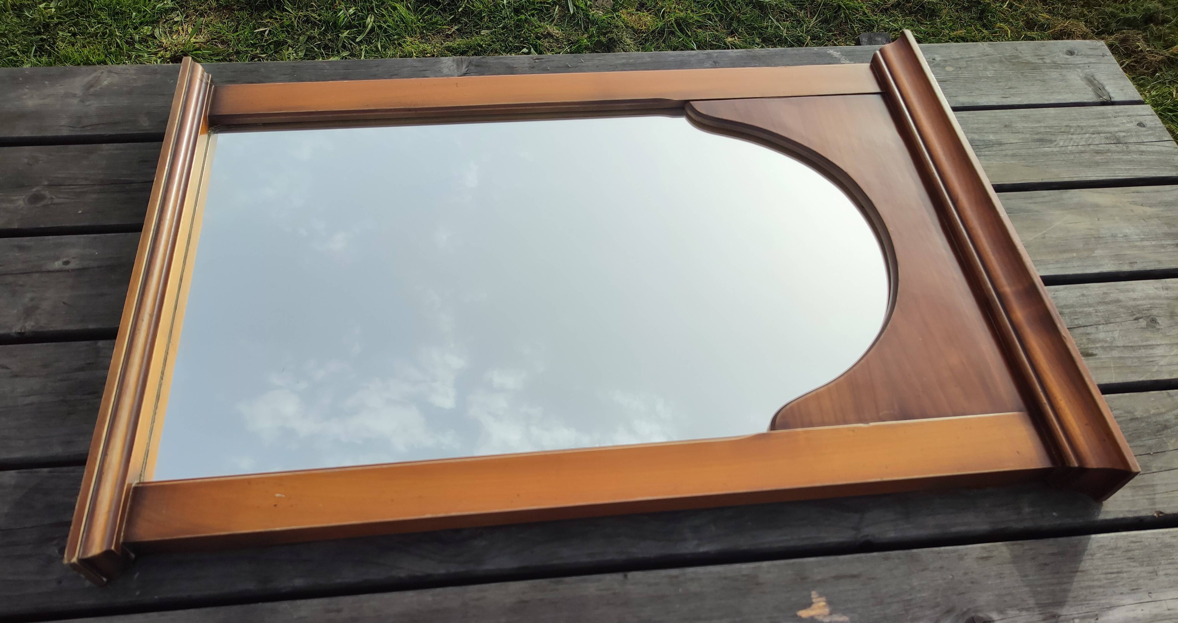 Large classic style solid wood mirror