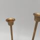 Series of 4 Scandinavian brass candle holders