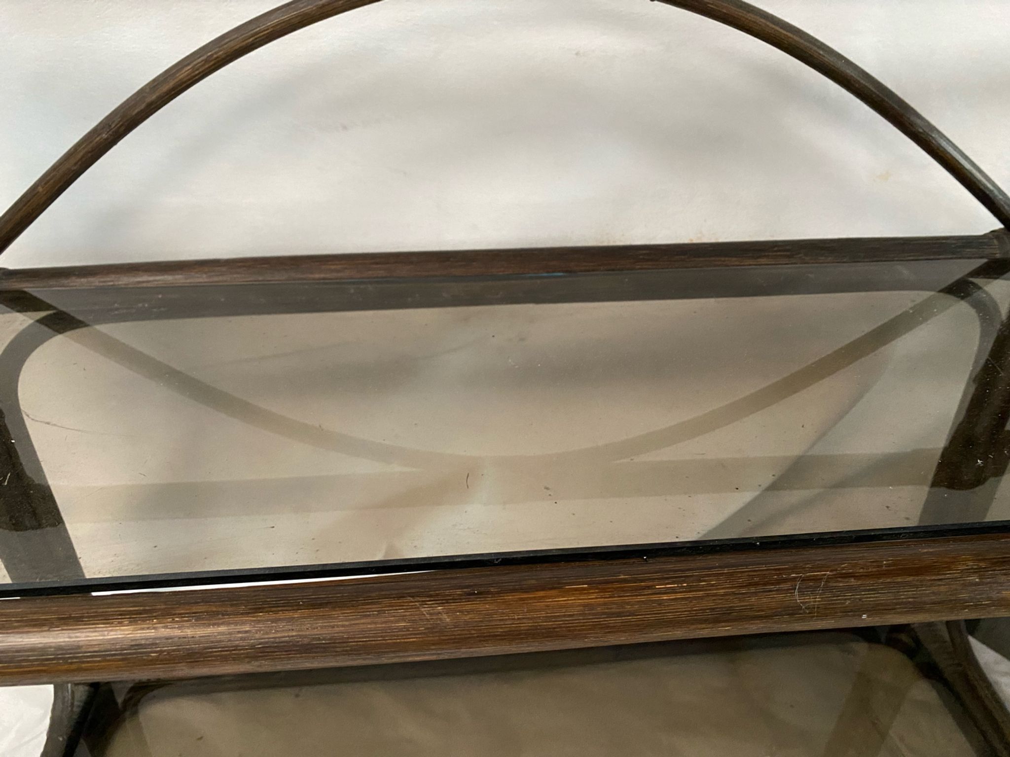 Vintage rattan shelf