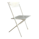Vintage perforated metal folding chair