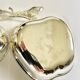 Vintage double apple metal silver-plated pocket tray – 1970s