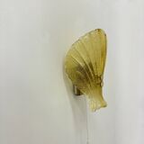 Set of 2 Sölken leuchten Murano glass shell wall lamps , 1970s