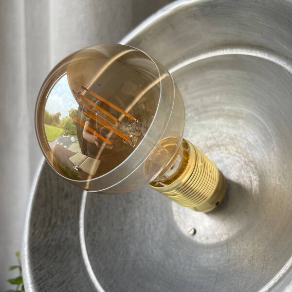 Lampe indus en alu