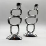 Pair of candlesticks "Circle" – Matthew Hilton, 1980s
