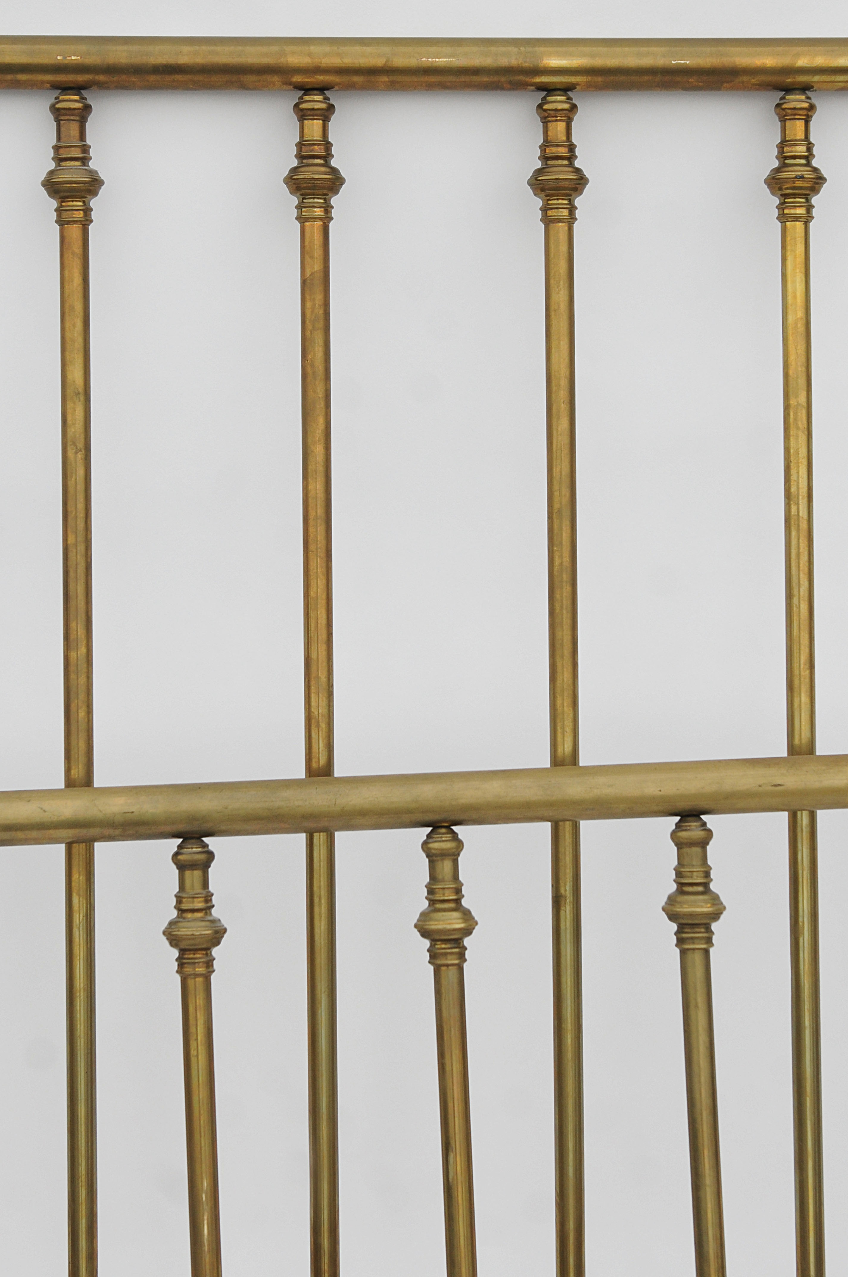 Golden brass bed