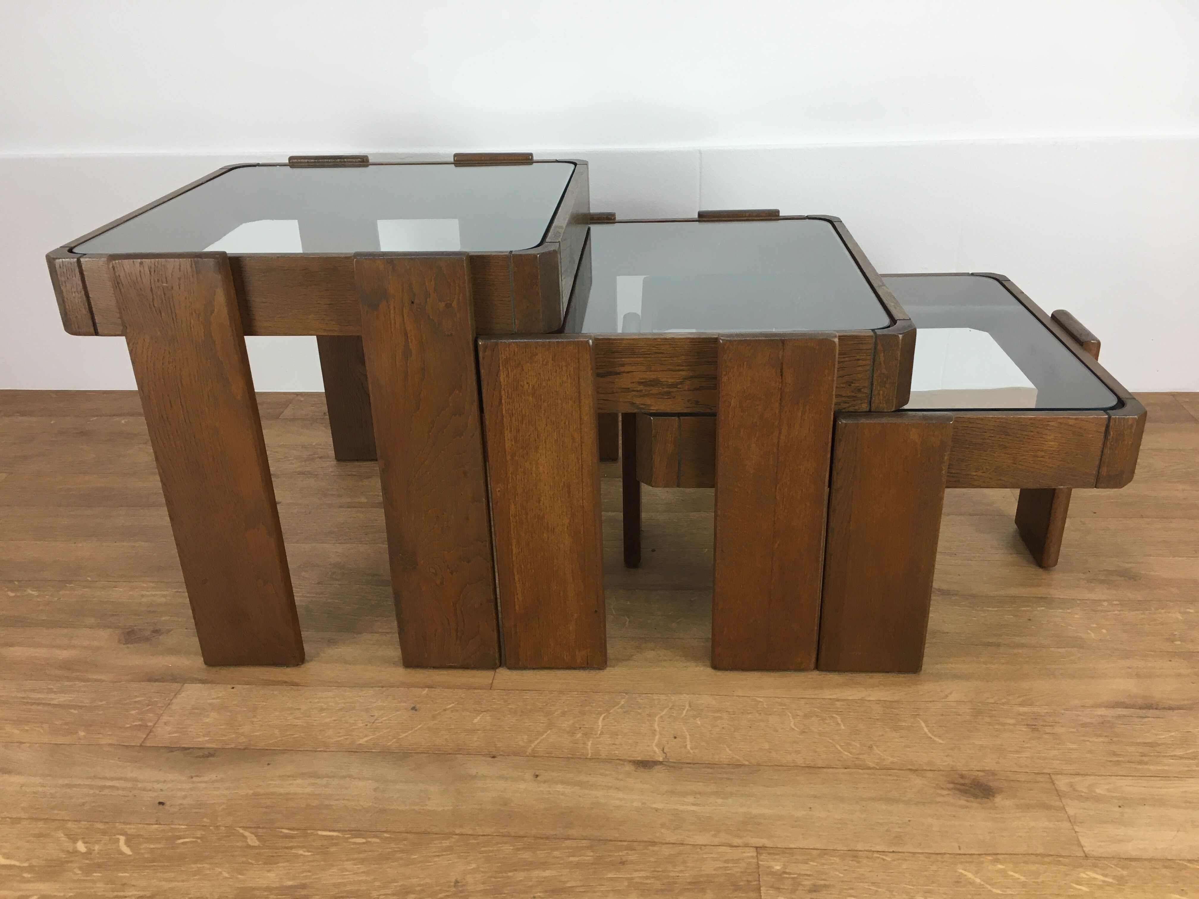 3 trundle tables by Gianfranco Frattini 1960, Italian design