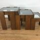 3 trundle tables by Gianfranco Frattini 1960, Italian design