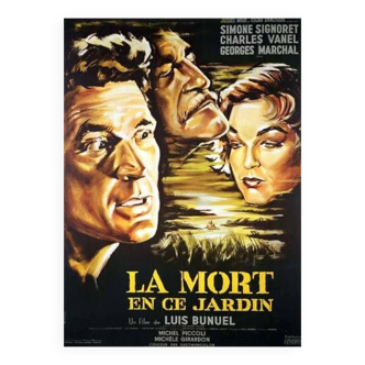 Affiche cinéma - La mort en ce jardin