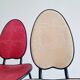 Suite de 5 chaises années 50