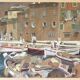 Le port d’ajaccio,gouache d’antoine romi