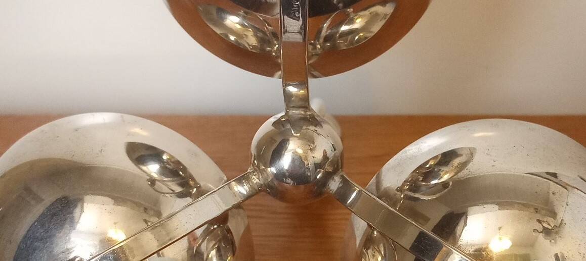 Silver metal servant