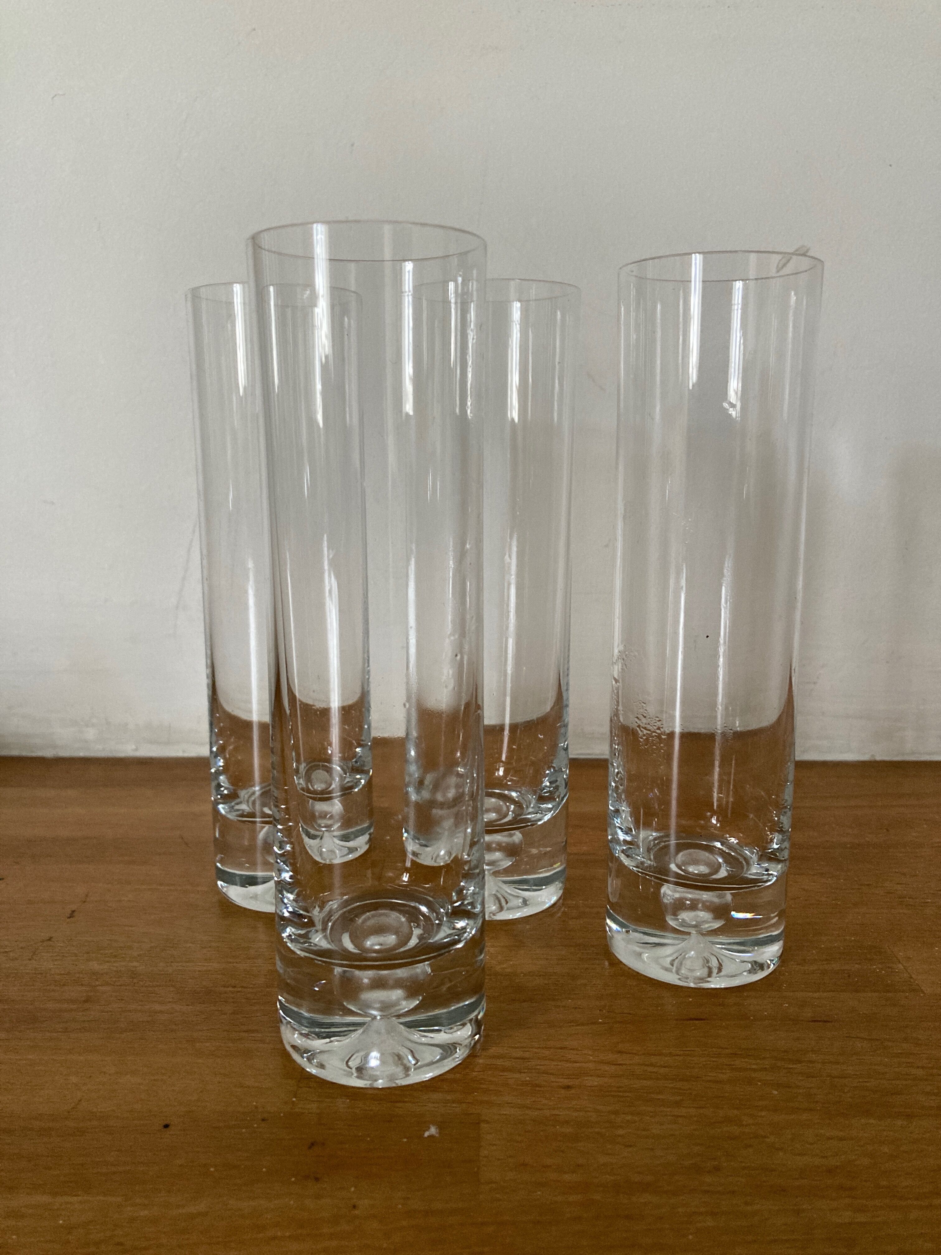 Product BHV Set of 4 Scandinavian crystal champagne flutes 1970