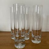 Product BHV Set of 4 Scandinavian crystal champagne flutes 1970