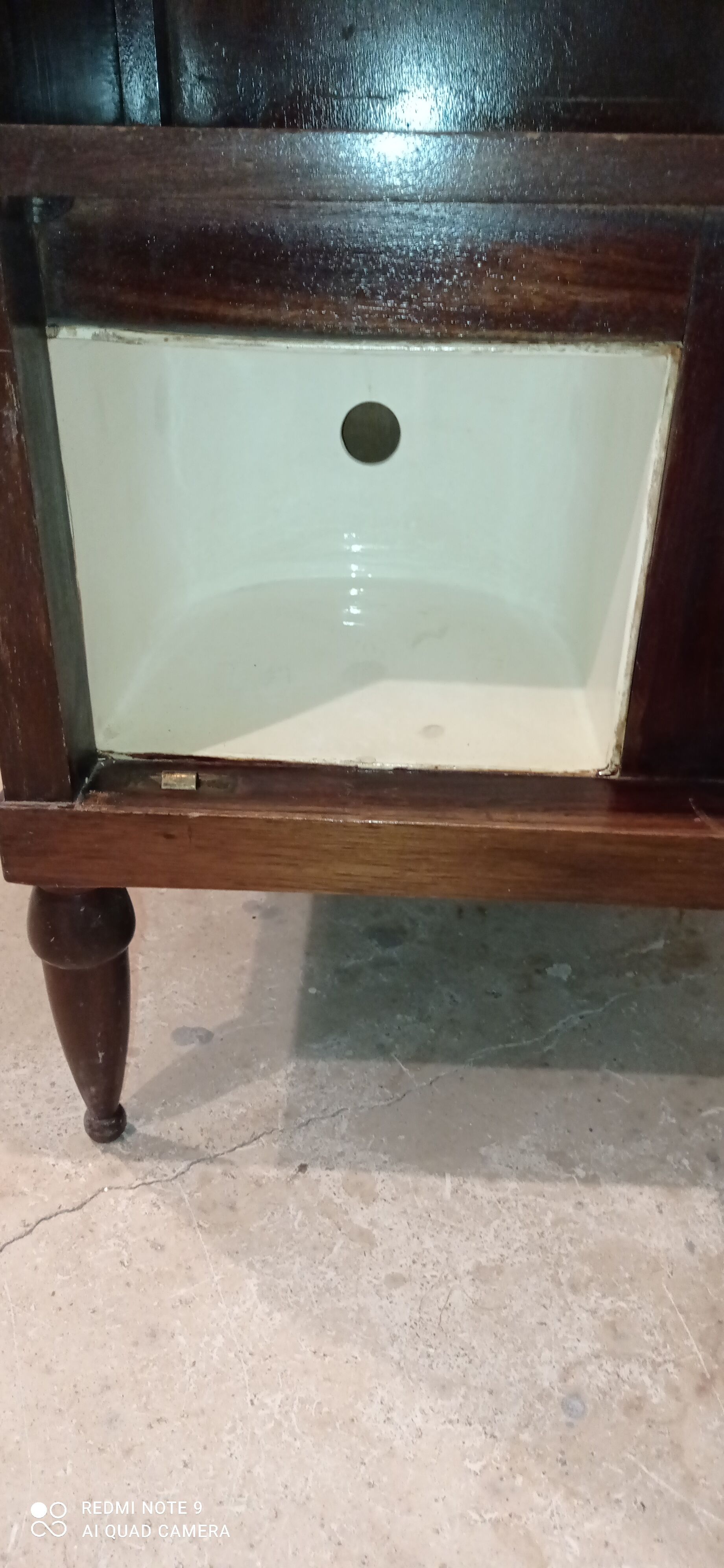 Antique entryway or bedside cabinet