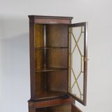 Armoire d'angle vintage en acajou, Danemark 1970