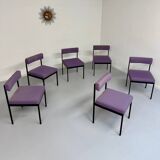 6 anciennes chaises design Dieter Wäckerlin model 101 pour Idealheim 1960
