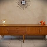 Scandinavian design sideboard in vintage teak