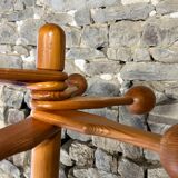 Scandinavian design pine coat rack 60s