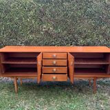 Italian sideboard 60s chrome handles