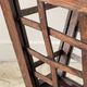 Vintage woven oak magazine rack