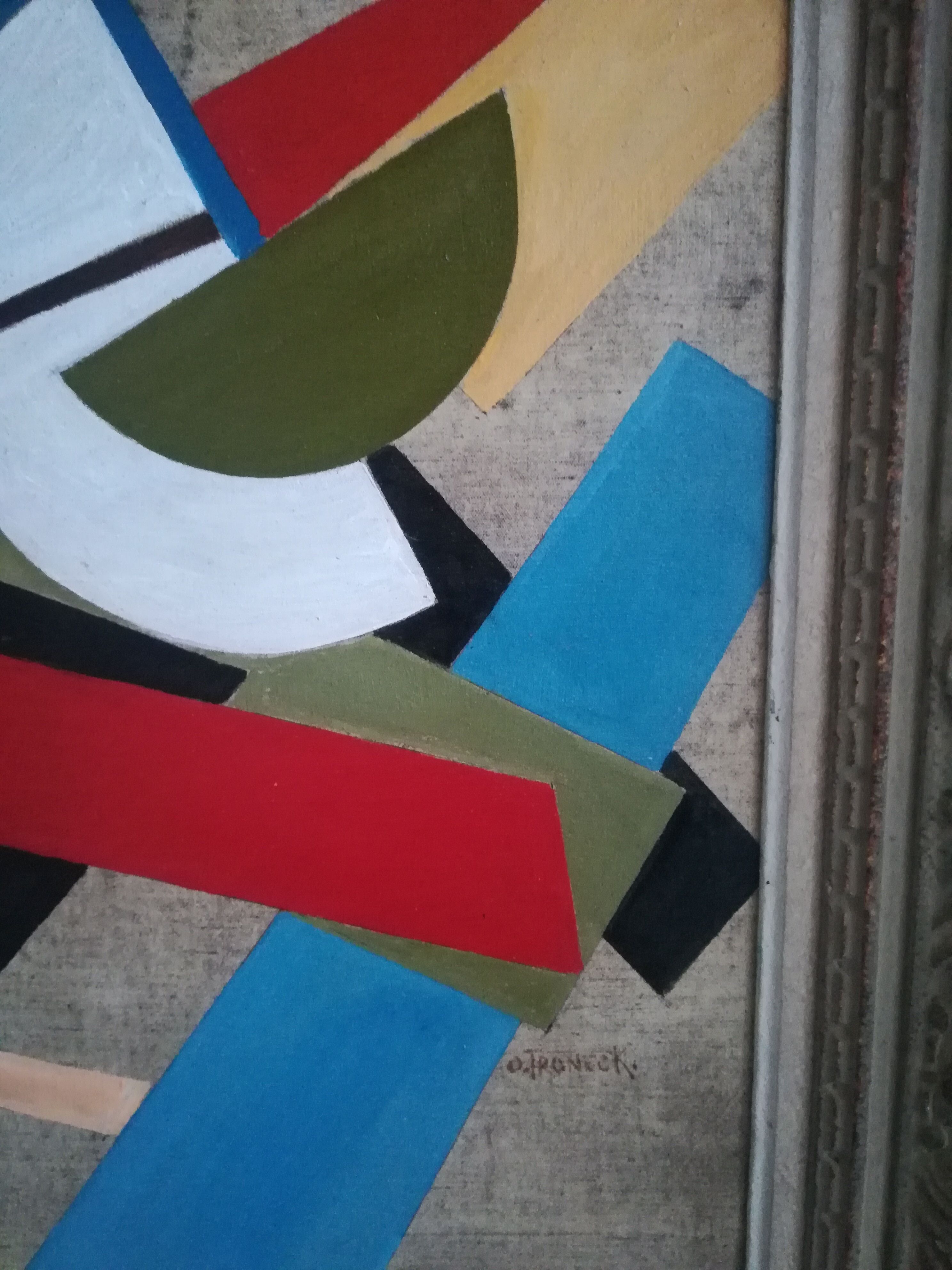 Constructivist canvas Oscar Tronek