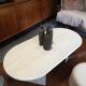 Table basse vintage en travertin