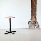 Vintage low stool with star base and pagholz seat
