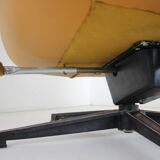 Midcentury Swivel Leather Armchair, Peem, Finland, 1970s