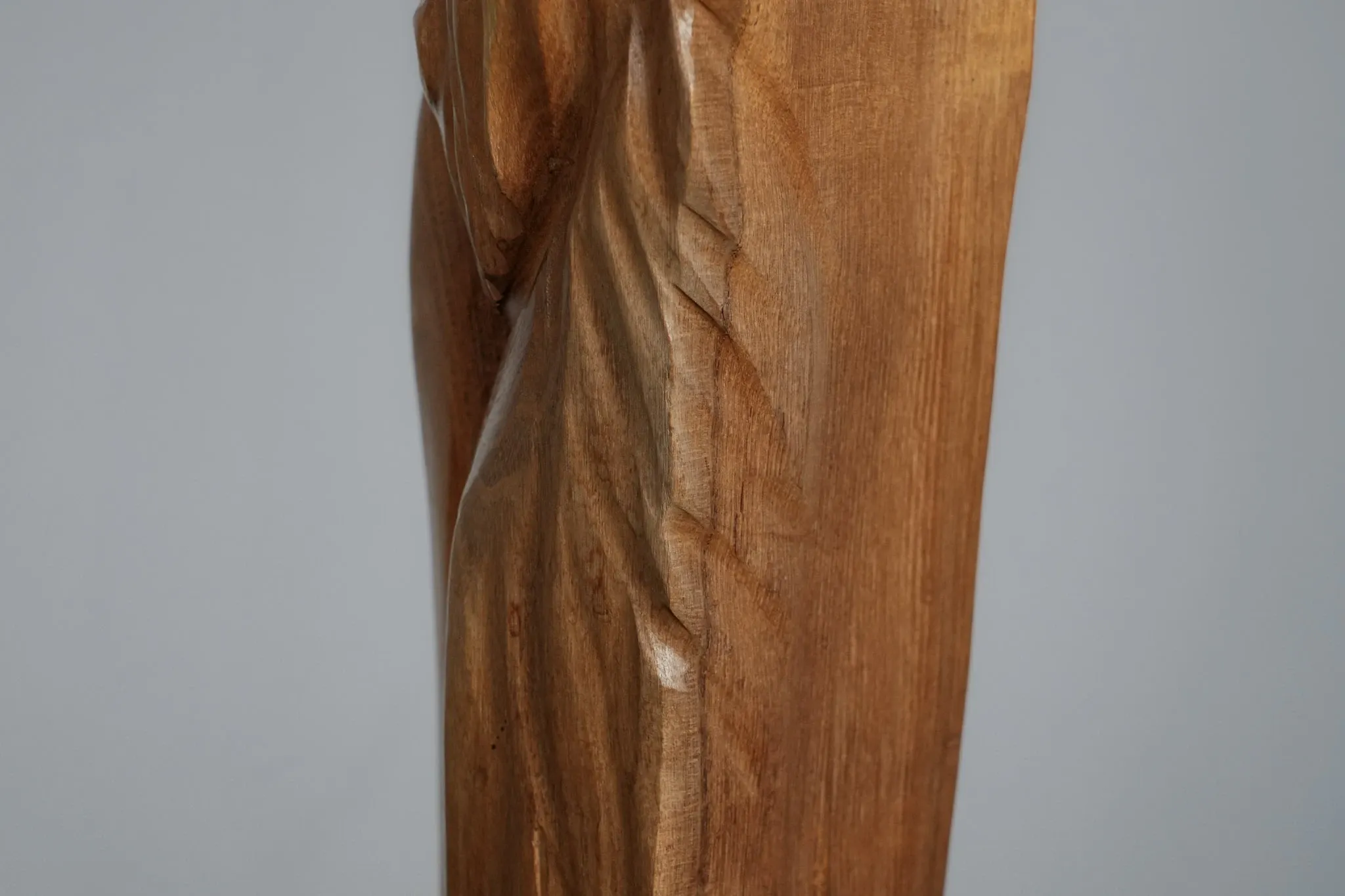 Large-scale figurative oak sculpture, Belgium, 1970s