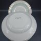 12 hollow porcelain plates - Stars and mint green
