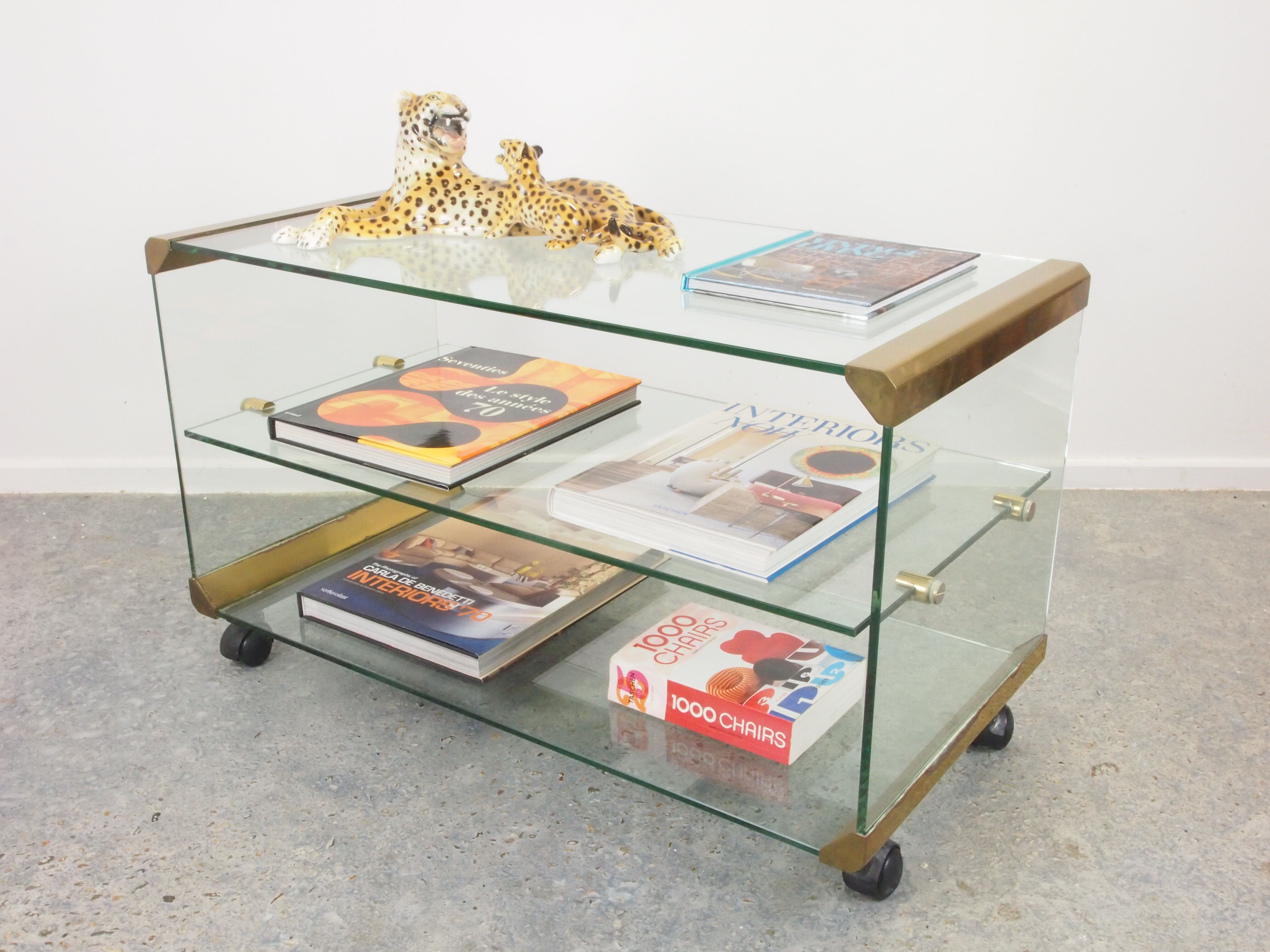Galotti & Radice vintage brass trolley