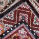 Tapis Vintage Mongol de Collection Fait Main – 52 x 60 cm - 1C1000