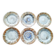 6 ceramic dinner plates. Handcrafted, handmade.