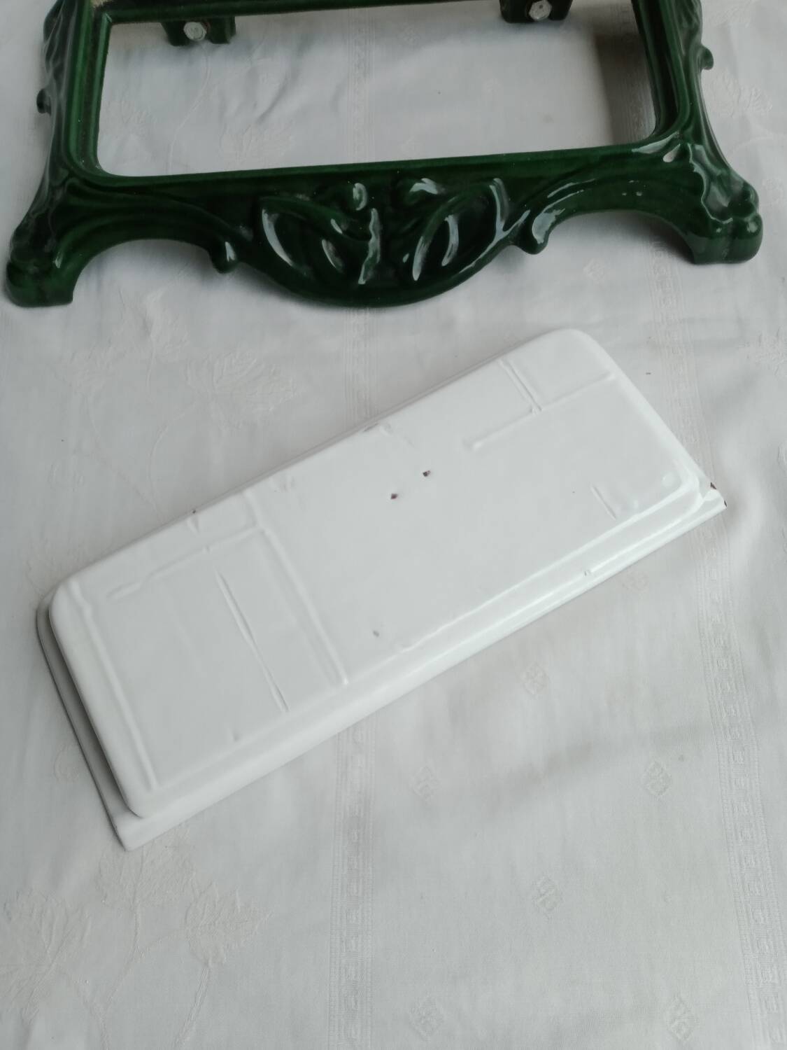 Art Nouveau style cast iron umbrella stand