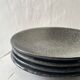 Handmade round ceramic bowls made of Japanese stoneware.