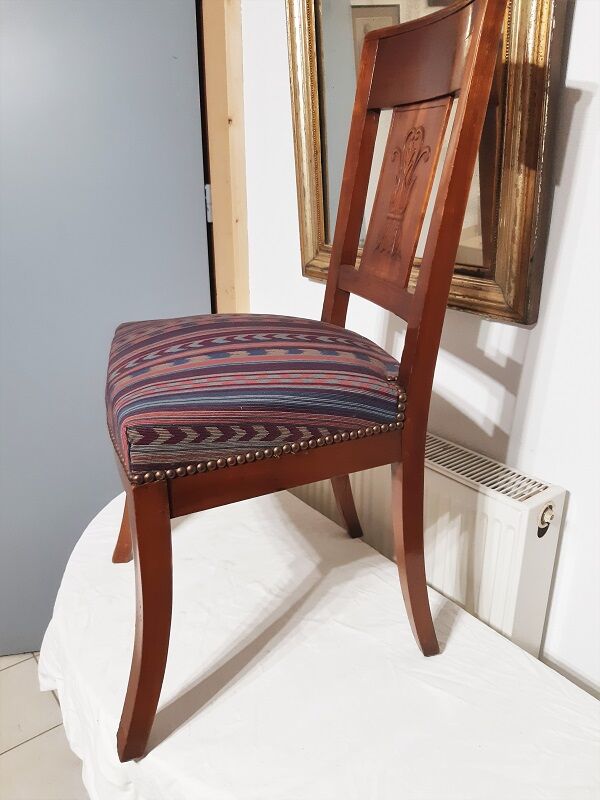 Mahogany chairs of Napoleon III style, set of 6, late nineteenth