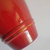 Old vintage numbered art deco red vase